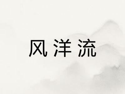 风洋流