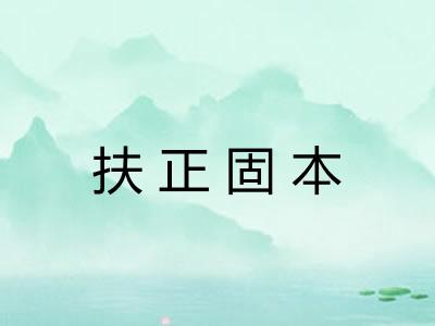 扶正固本