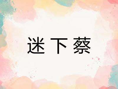 迷下蔡