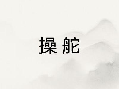 操舵