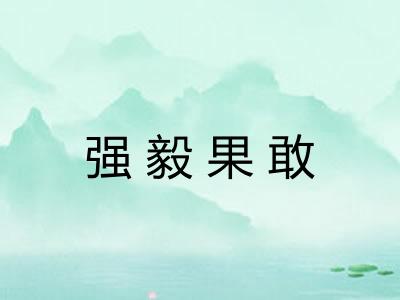 强毅果敢