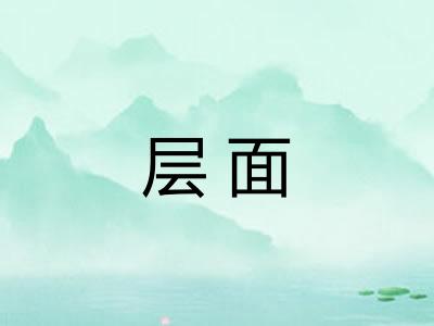 层面