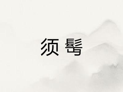 须髩