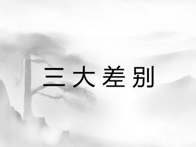 三大差别