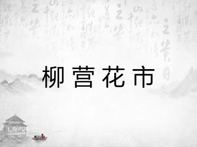 柳营花市