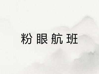 粉眼航班