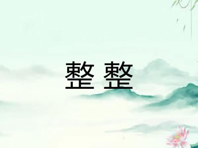整整