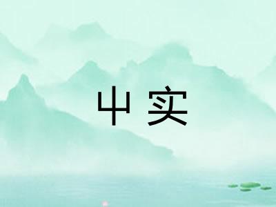屮实