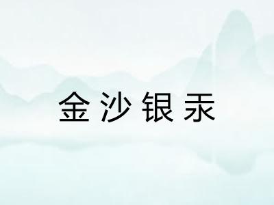 金沙银汞