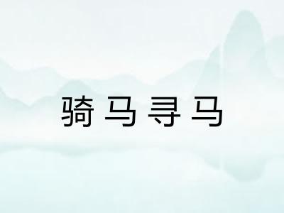 骑马寻马