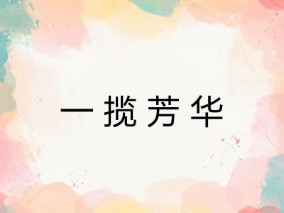 一揽芳华