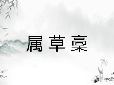 属草稾