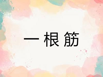 一根筋